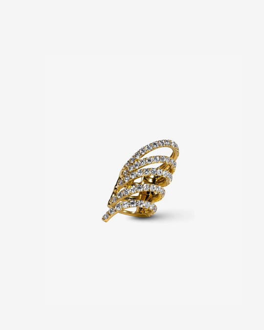 Gold and Diamonds Earring