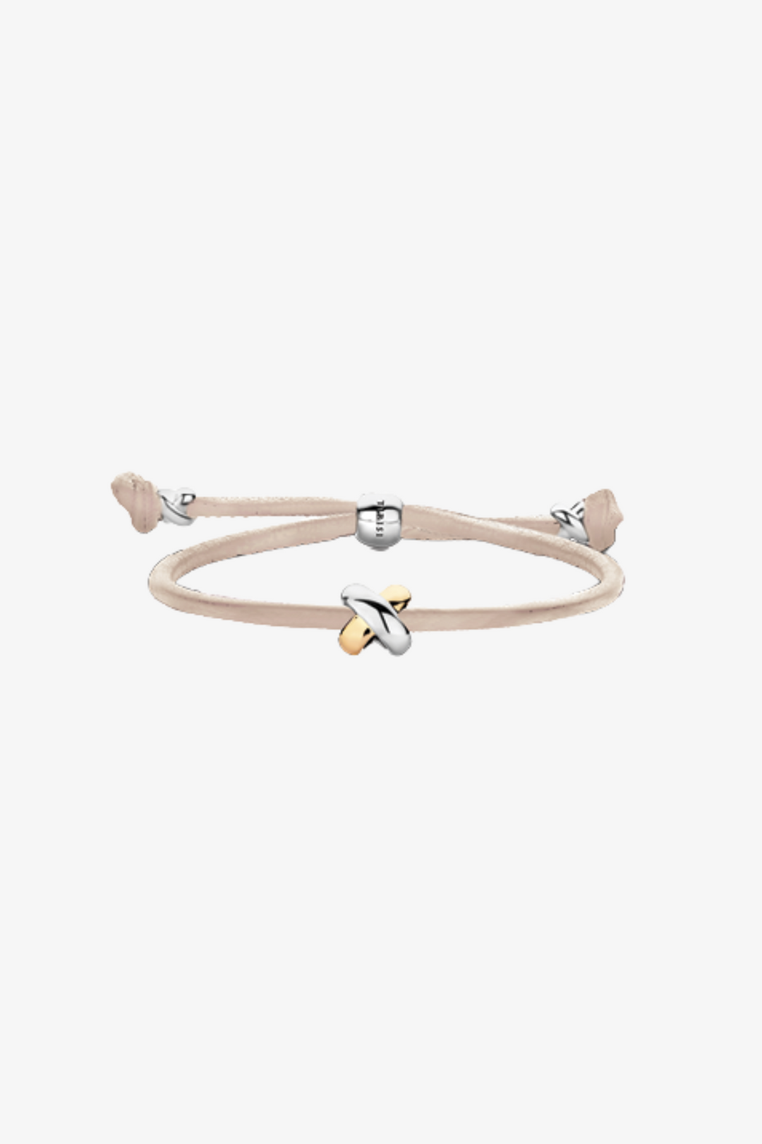 Pulseira em couro com cruz