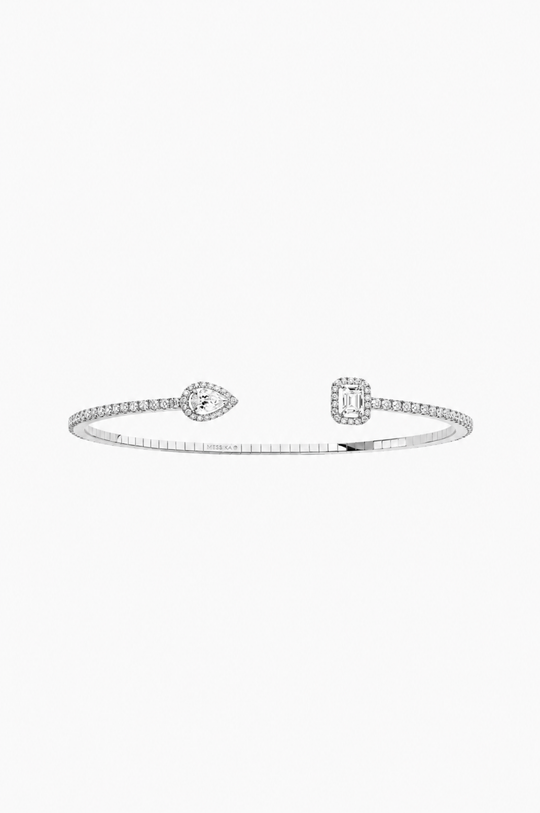 Pulseira My Twin em ouro branco e diamantes