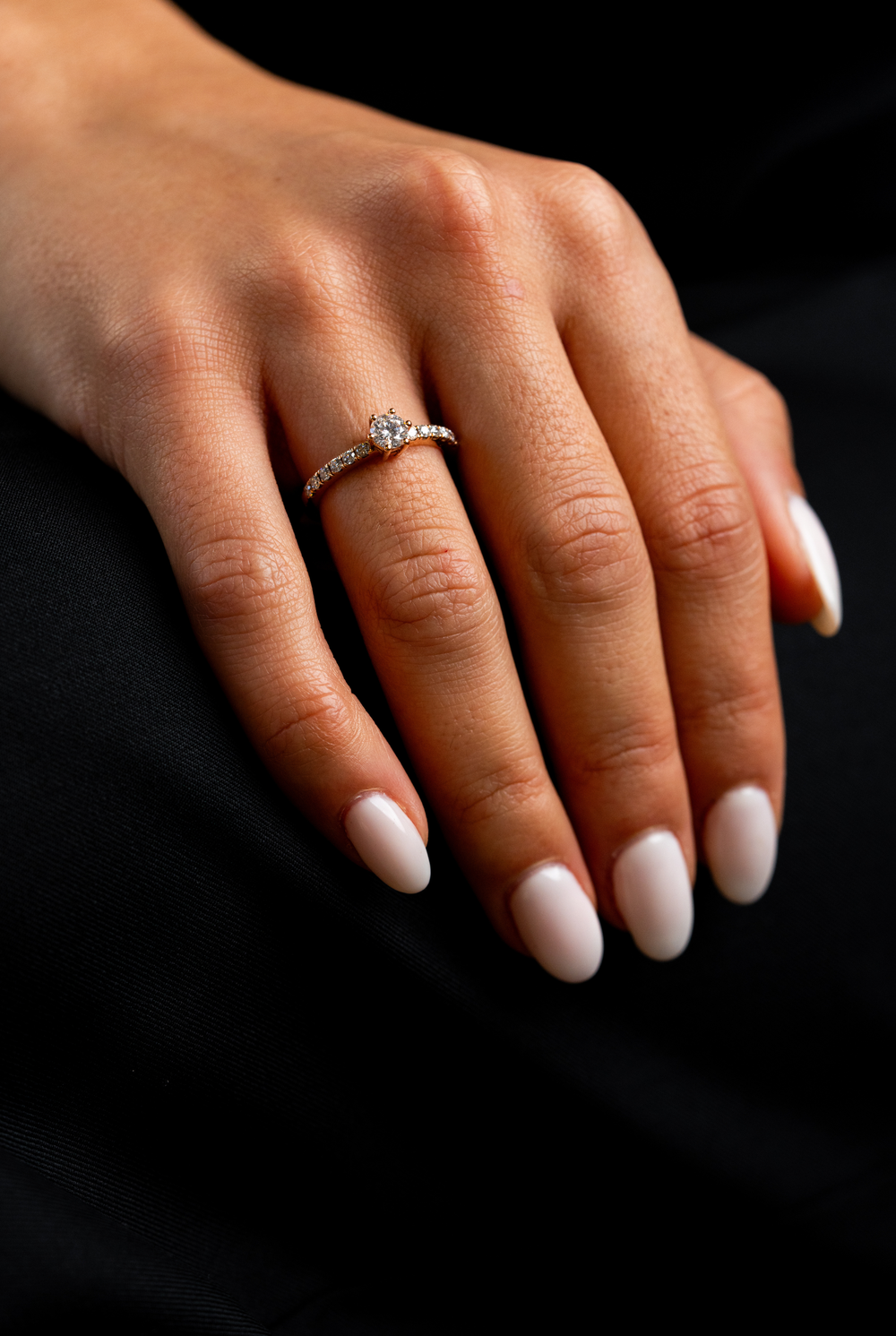 Anel de noivado solitário Privée