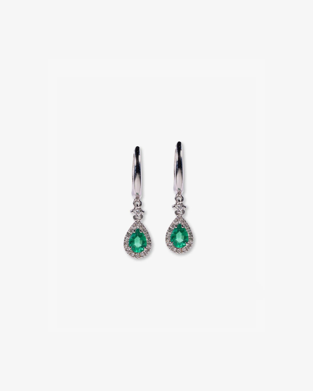 Diamond and Emerald Earring