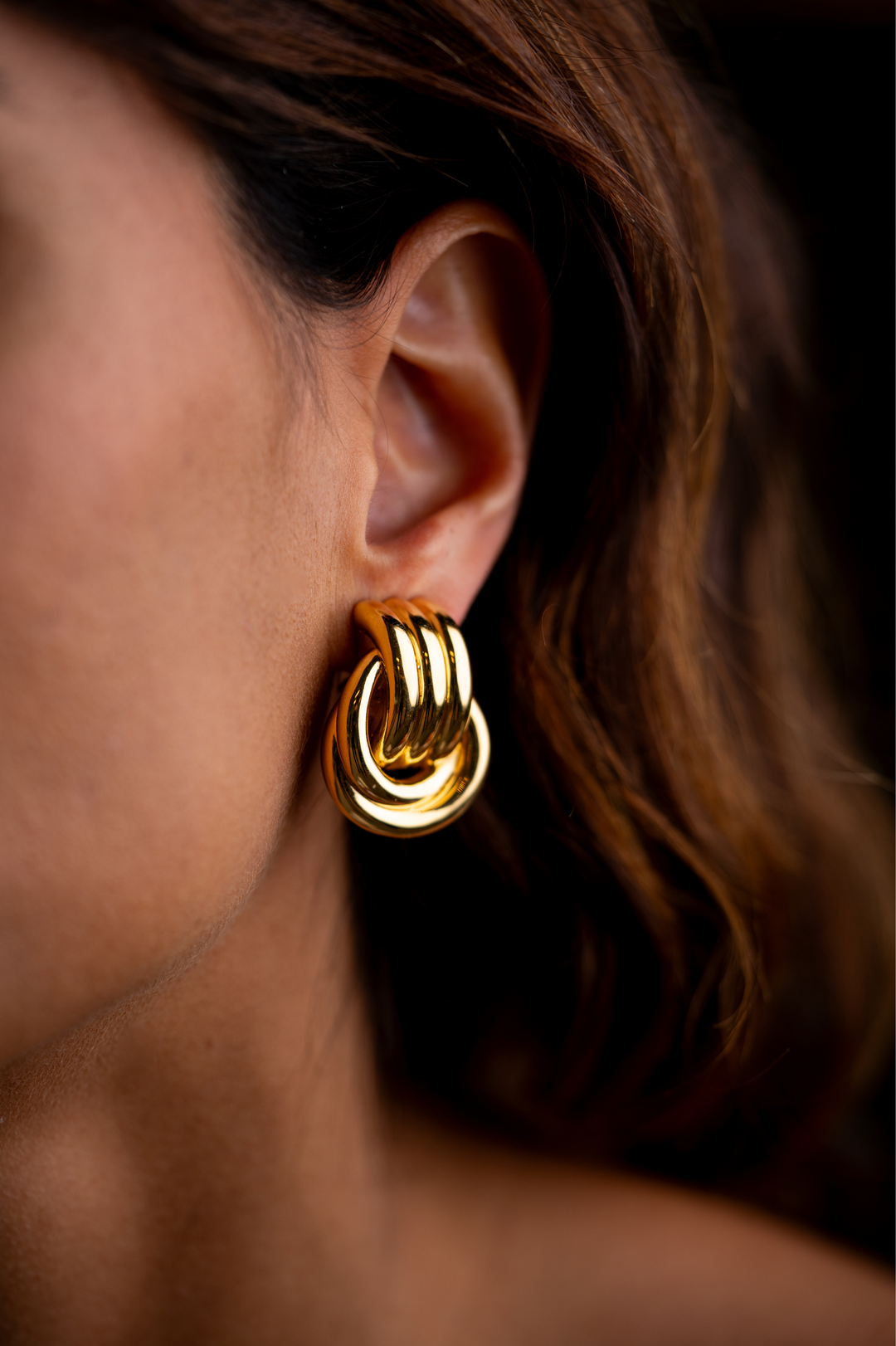 Gold Knot Earrings II