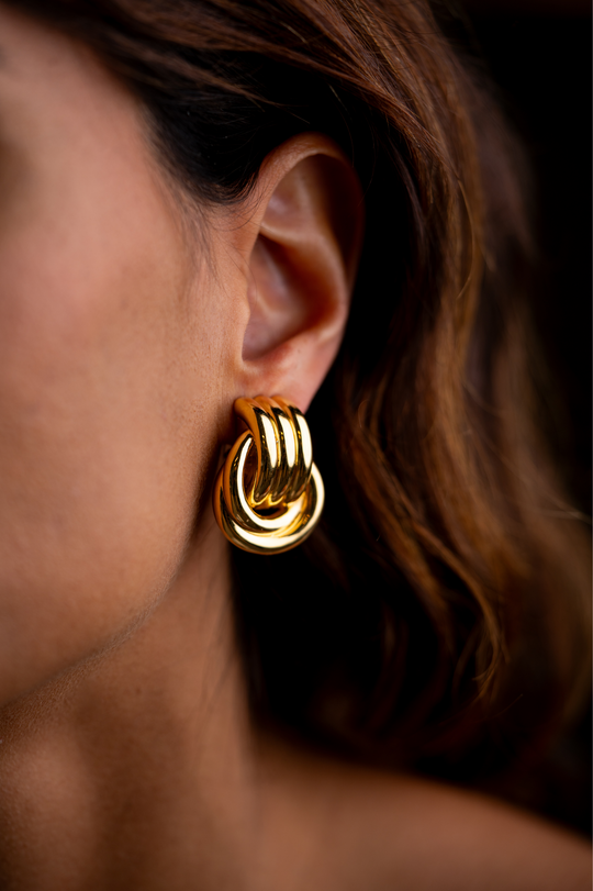 Gold Knot Earrings II