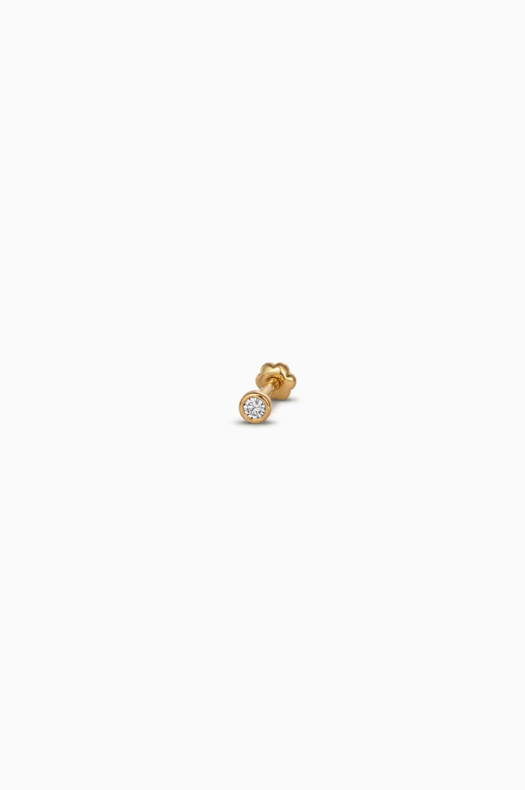 Yellow Gold and Diamond Piercing
