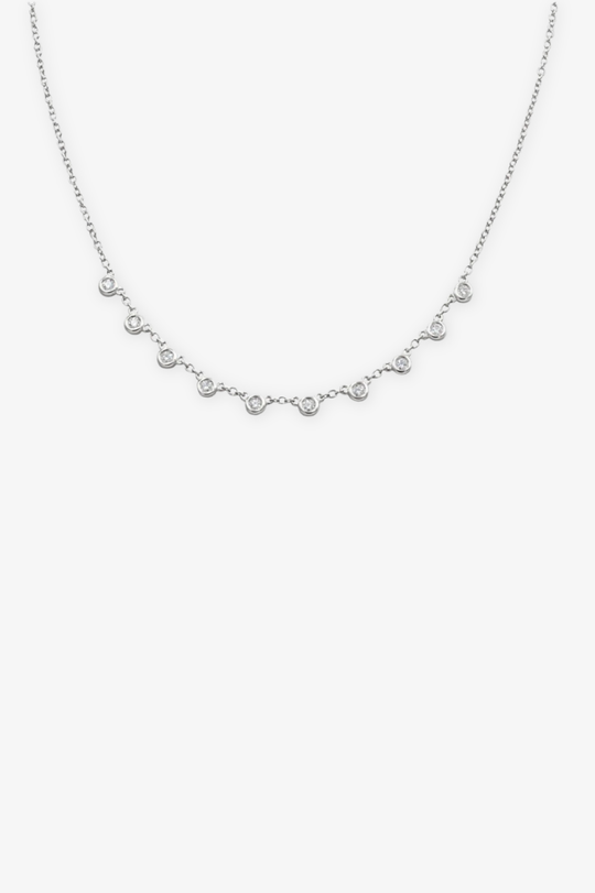 White Gold Necklace with Diamonds