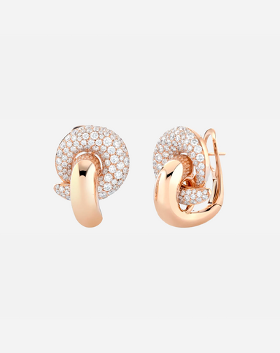 Diamonds Loopy Earrings by Buonocore Gioielli