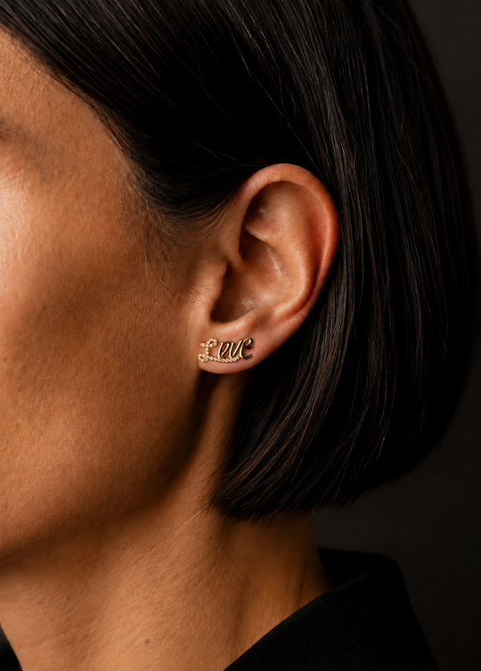 Earring Diamonds Love