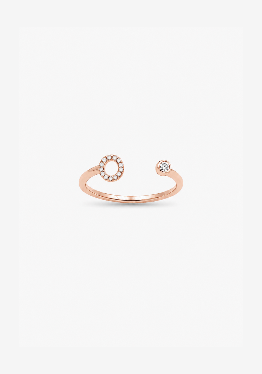 Letter O Gold Ring