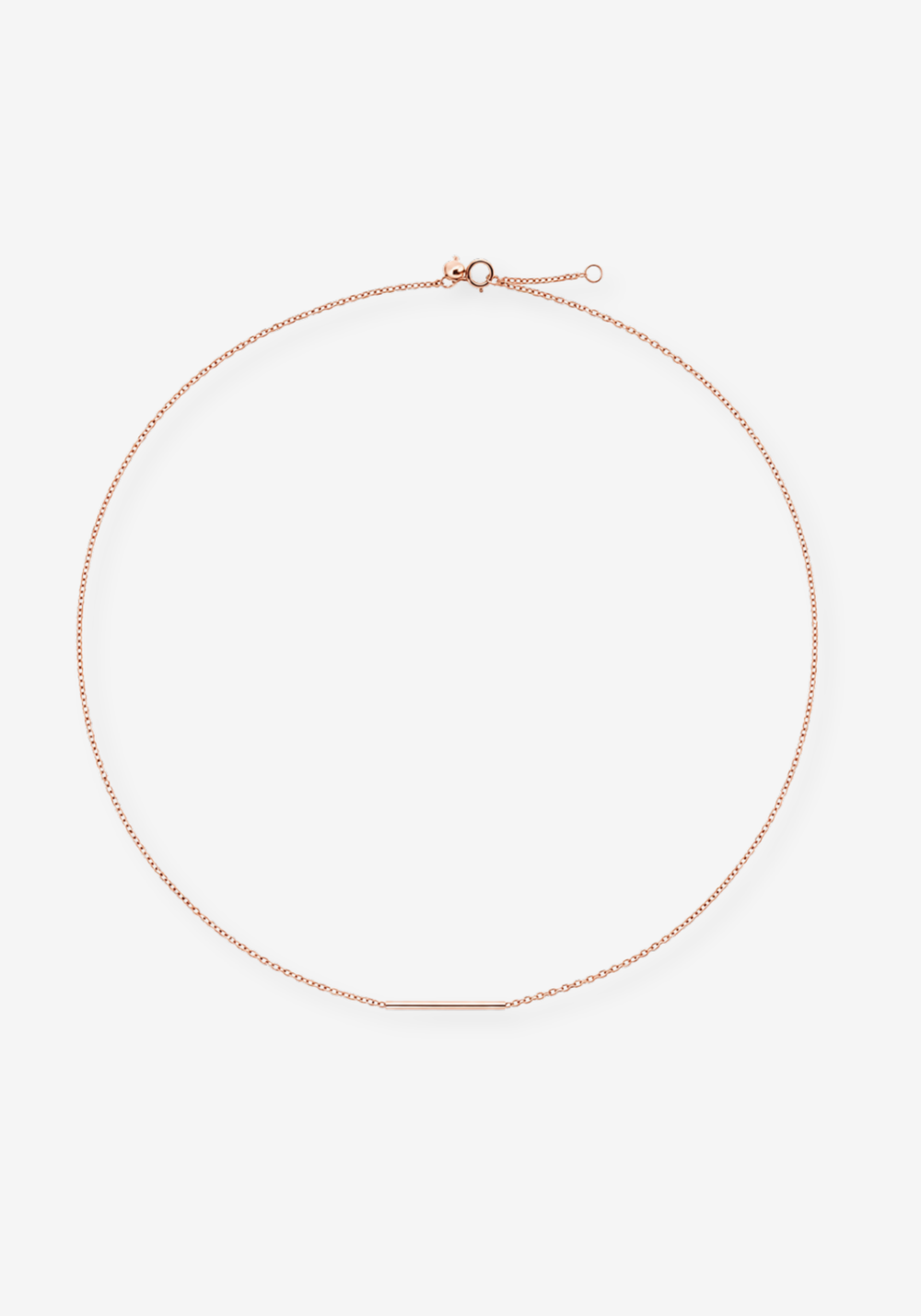 Colar Linha Ouro Rosa