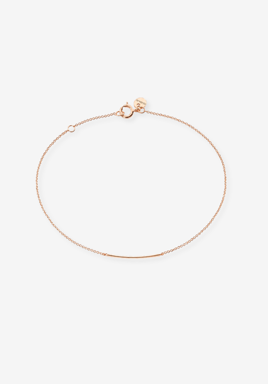 Pulseira de malha com barra
