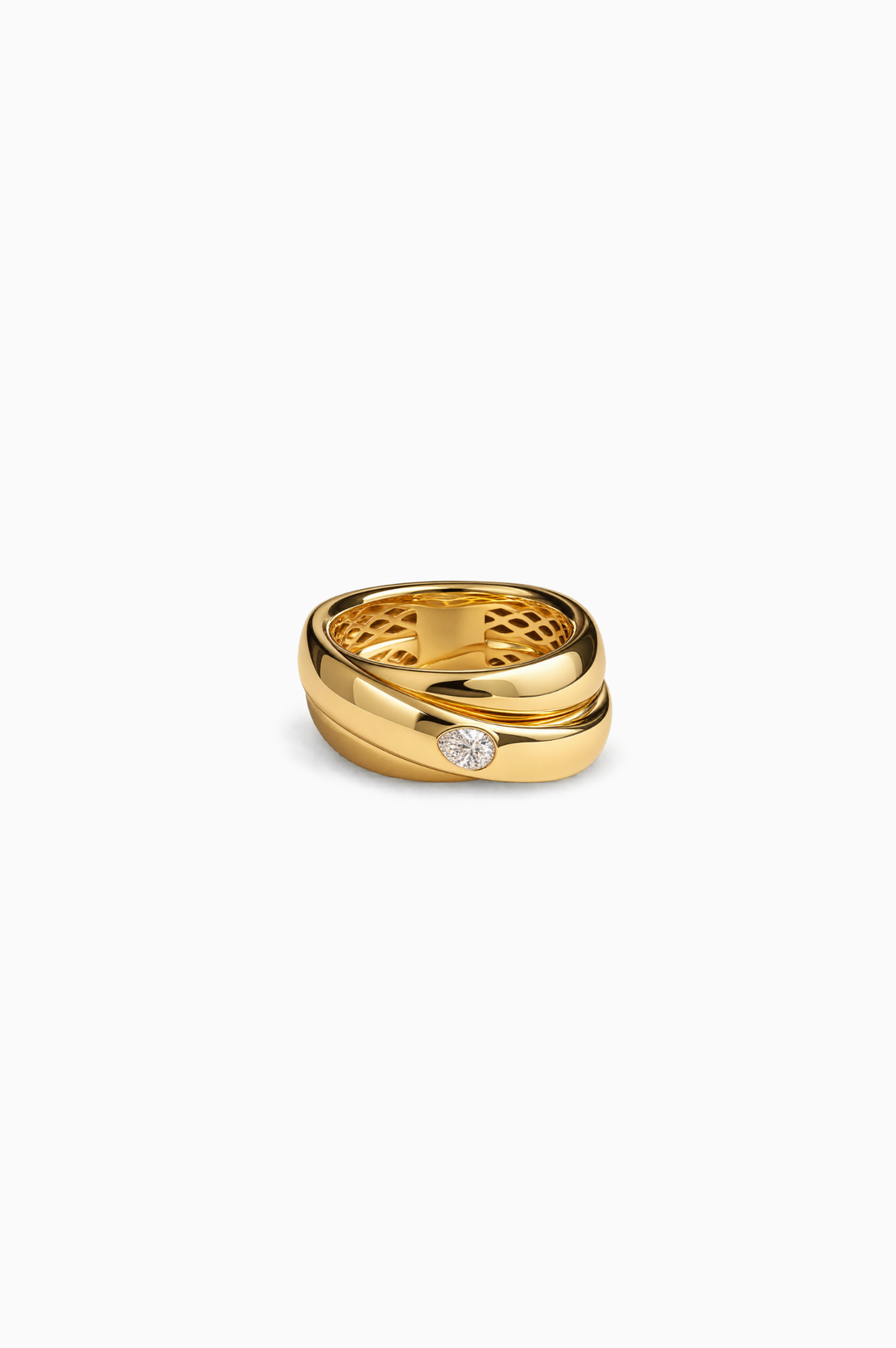Yellow Gold Ring With Diamond