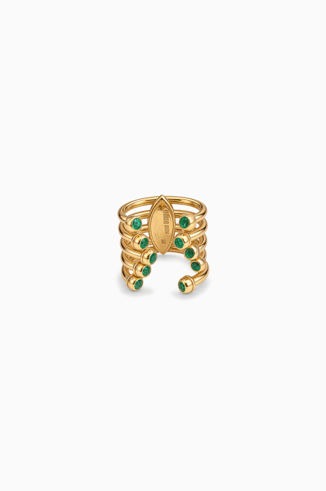 Yellow Gold Ring With Emeralds