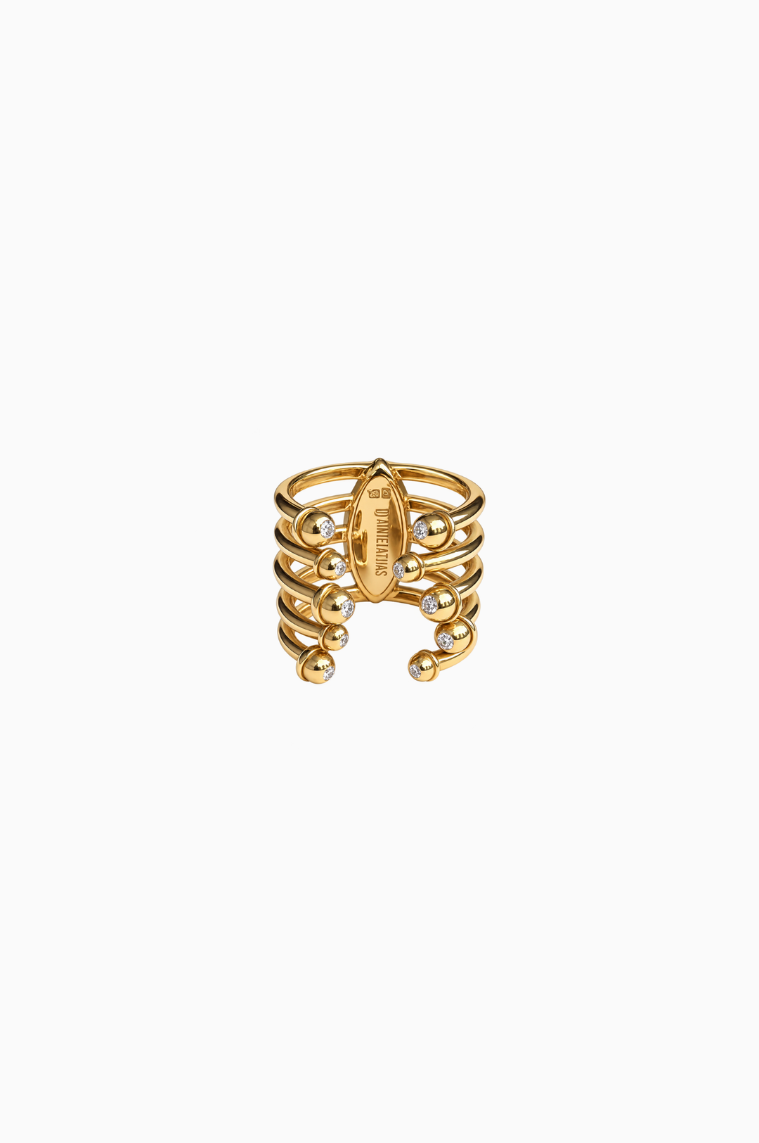 Yellow Gold Ring With Diamonds