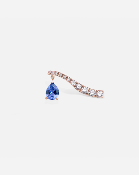 Sasa Crawler Tanzanite Earring