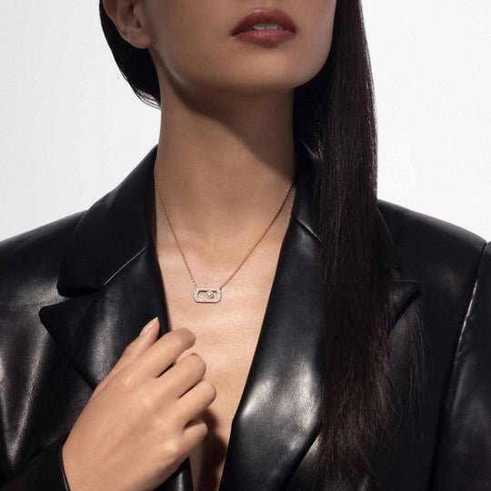 So Move Pavé Diamond Necklace - Rose Gold