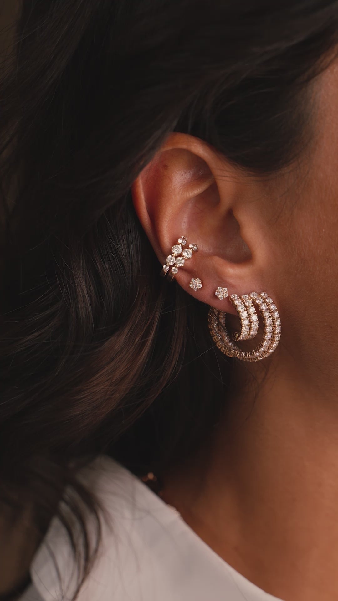 Anel de ouro rosa Amore