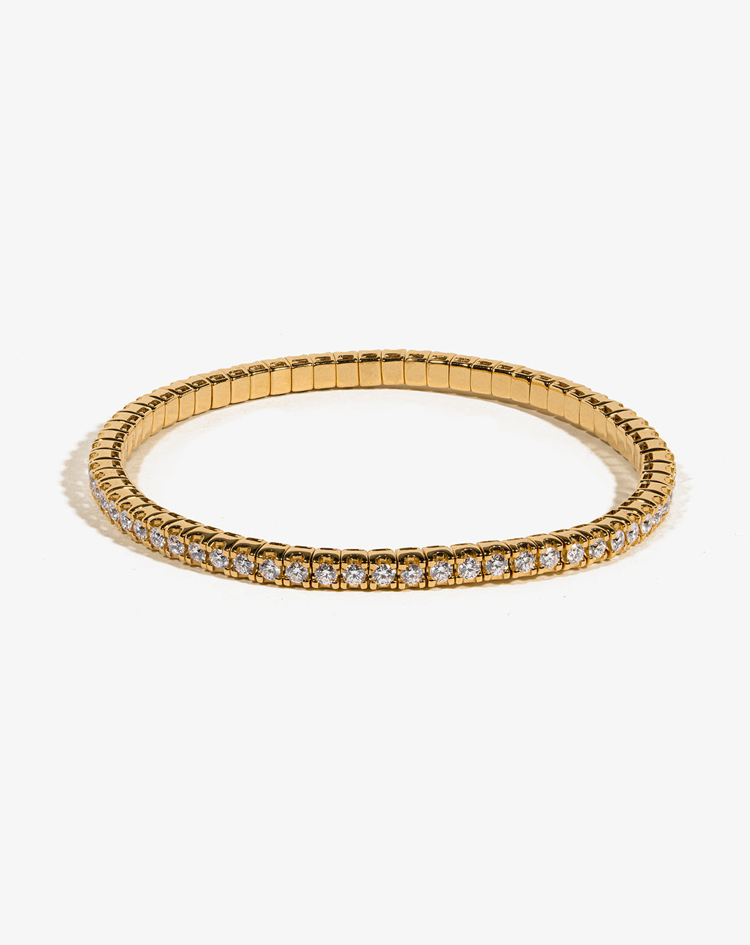 Pulseira de tênis em ouro e diamantes