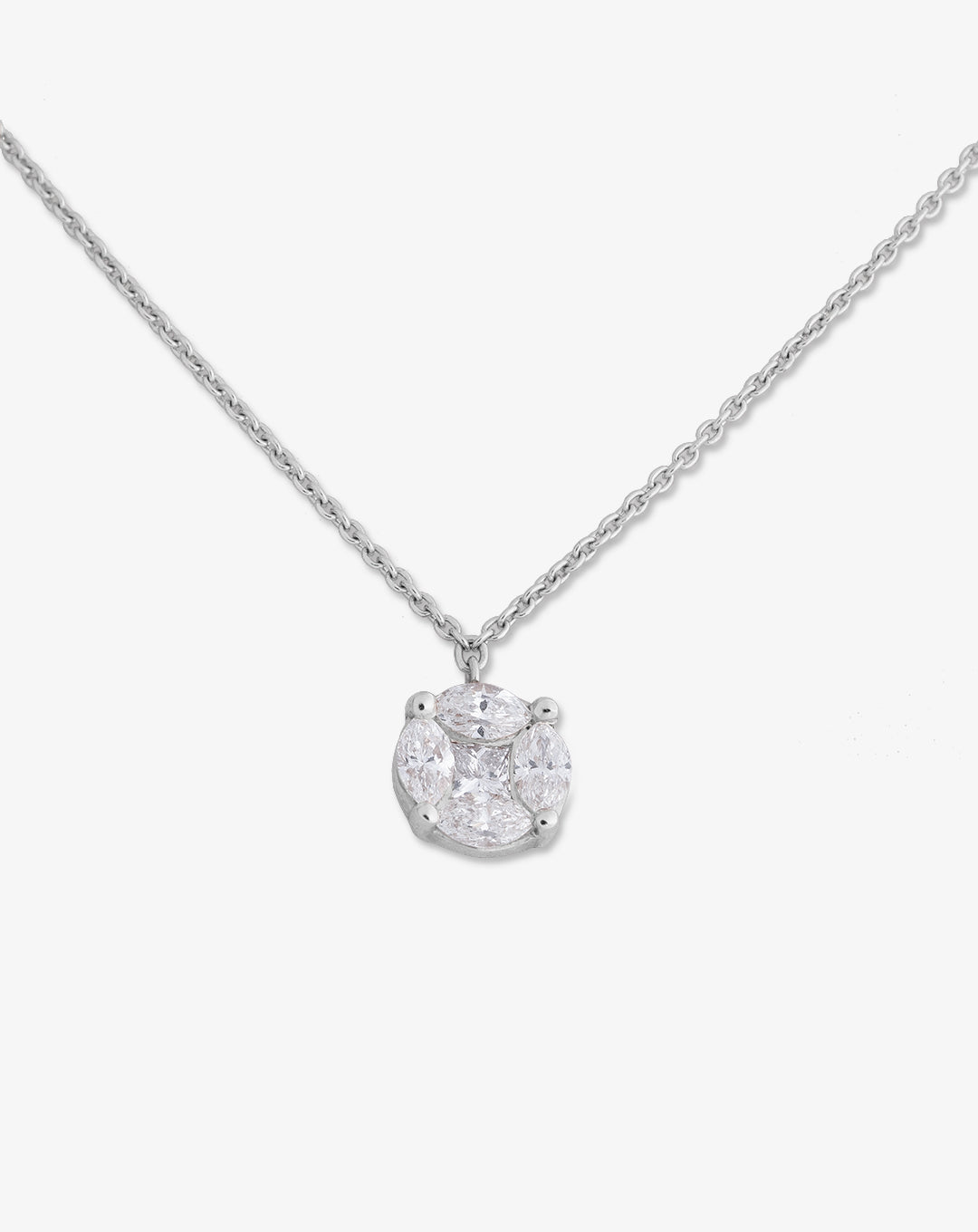 Necklace with Ilusion Diamonds