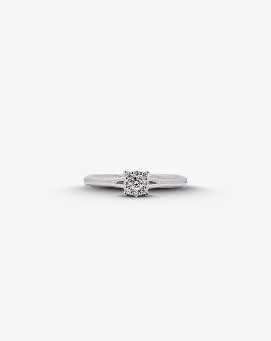 White Gold and Diamond Engagement Ring