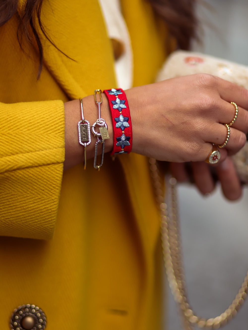 Granite Link Chain Bracelet