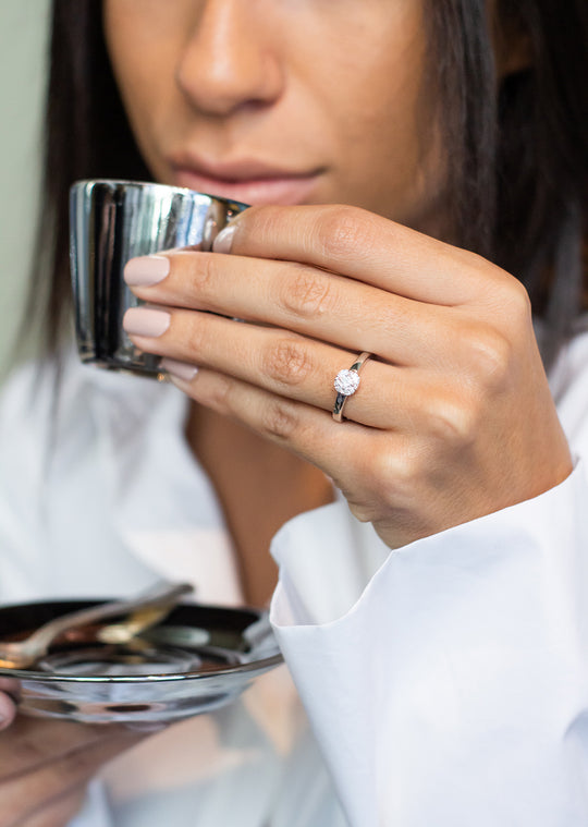 White Gold and Diamonds Engagement Ring II