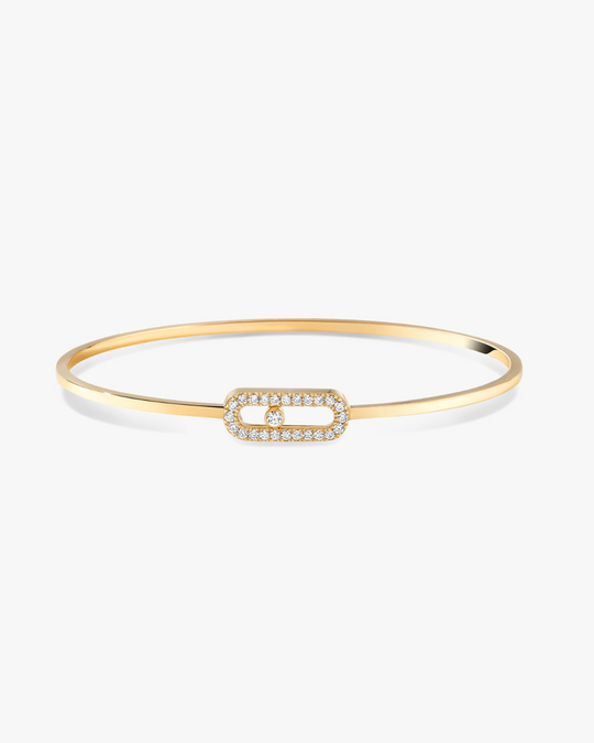 Move Uno Pavé Flex Bangle Bracelet - Gold