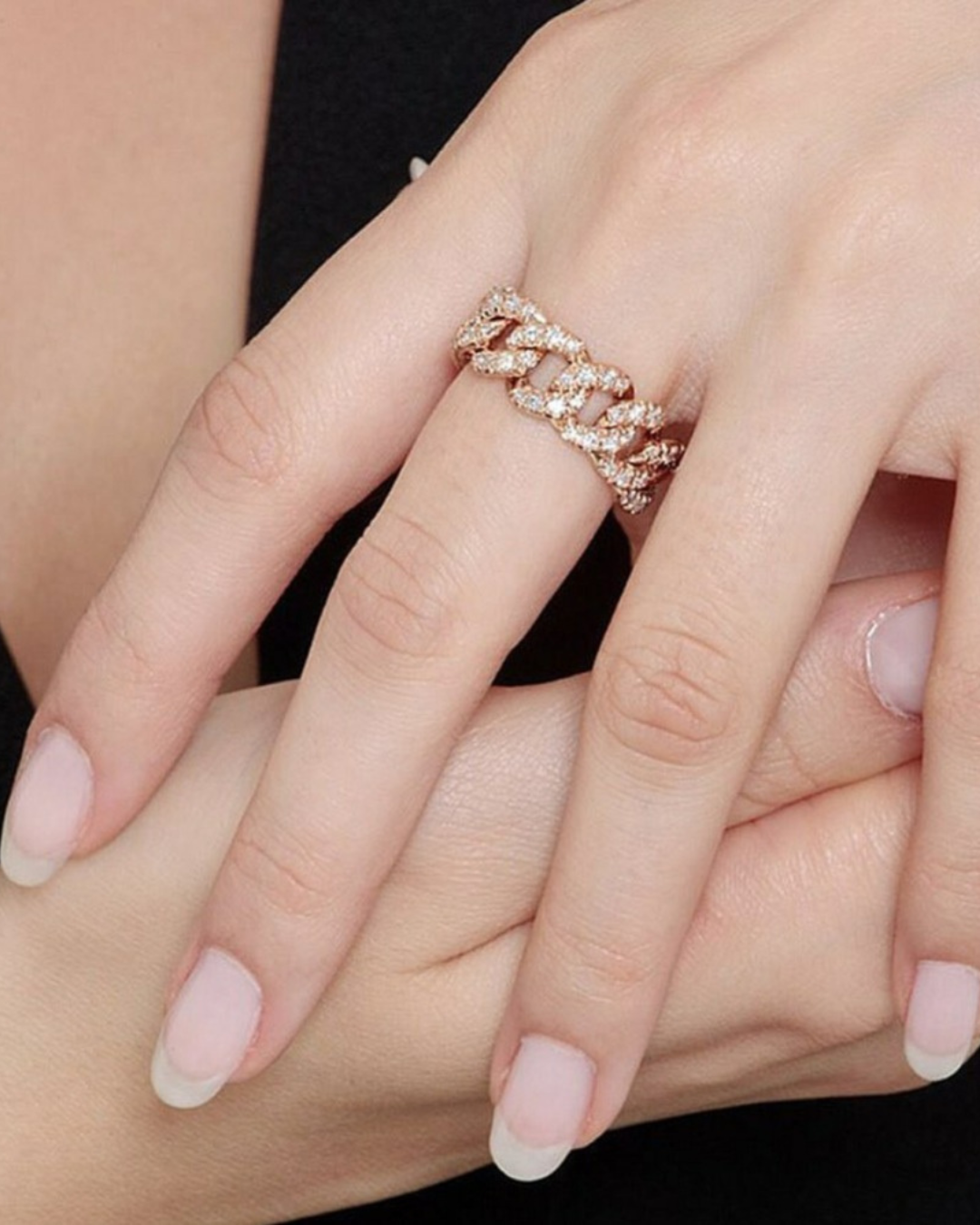 Rose Gold and Diamonds Ring